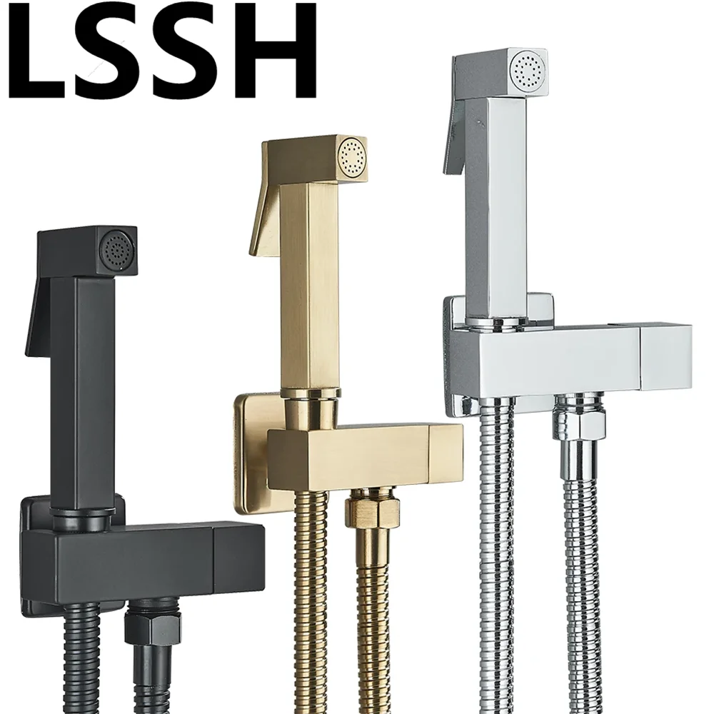 Uythner Brass Bathroom Bidet Faucet with Single Cold Water Sprayer & Jet Handle