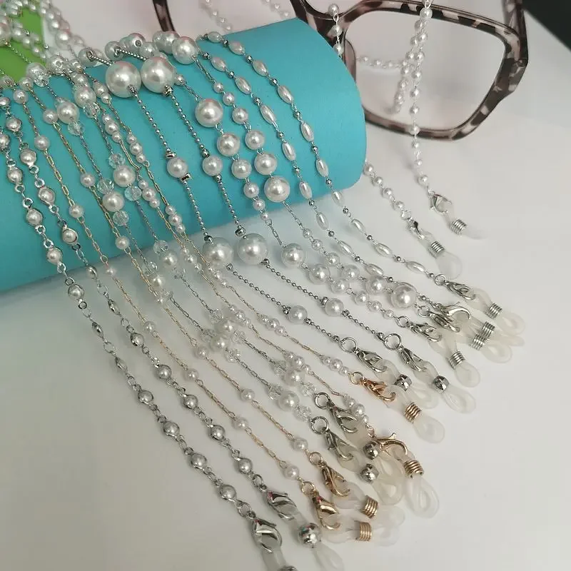 

Wholesale of Handmade Glasses Eyewear Chains Pearl Crystals Hanging Neck Jewelry