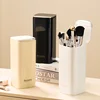 Automatic Lifting Makeup Brush Holder Desktop Makeup Organizer for Vanity Lipstick Eyebrow Pencil Holder Cosmetics Container 2
