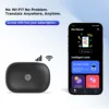BUGANI AI translation earbuds, real-time translation into 134 languages, 3 in 1 earphones, 5.4 wireless earphones, touch control 5
