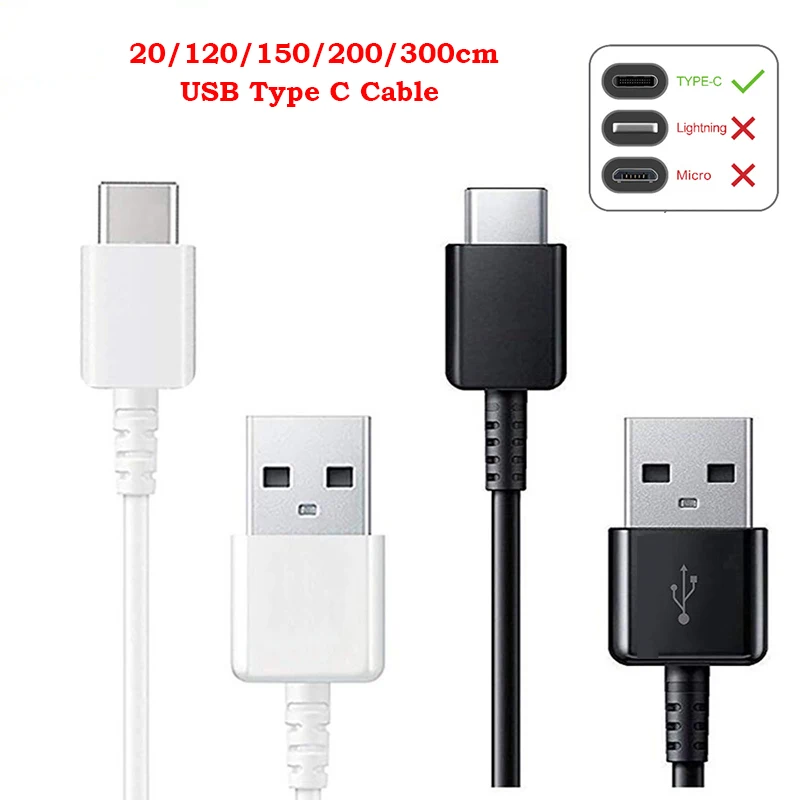 Charger Samsung Kabel Usb C 2m 3A USB Type C Cable Fast Charging