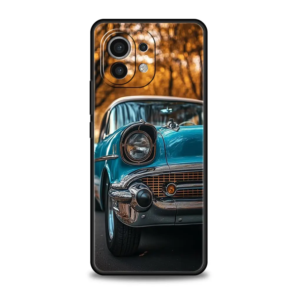 Elegant Black & White Soft Car Phone Case - Versatile Design & Durable Protection