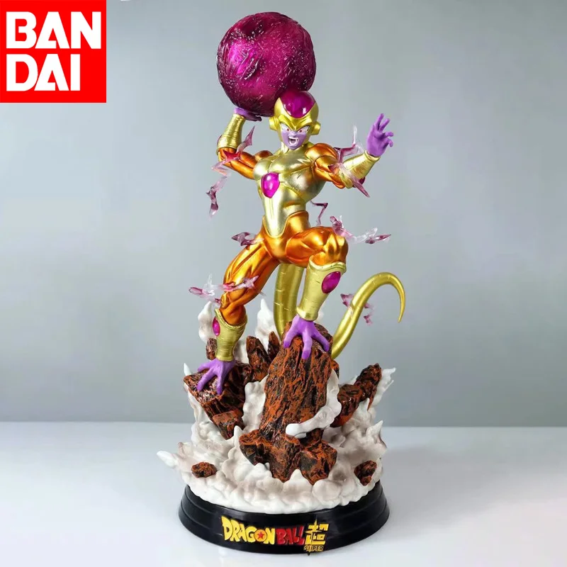 

48cm Dragon Ball Z Golden Felisaz Animation Characters Final Form Fukkatsu Glows Super Action Doll Model Gk Statue Ornamentss