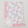 Wholesale Toddler Easter Flannel Children Rabbit Floral Thin Quilt Baby Girl Kids Flower Bedding Fleece Blanket 1