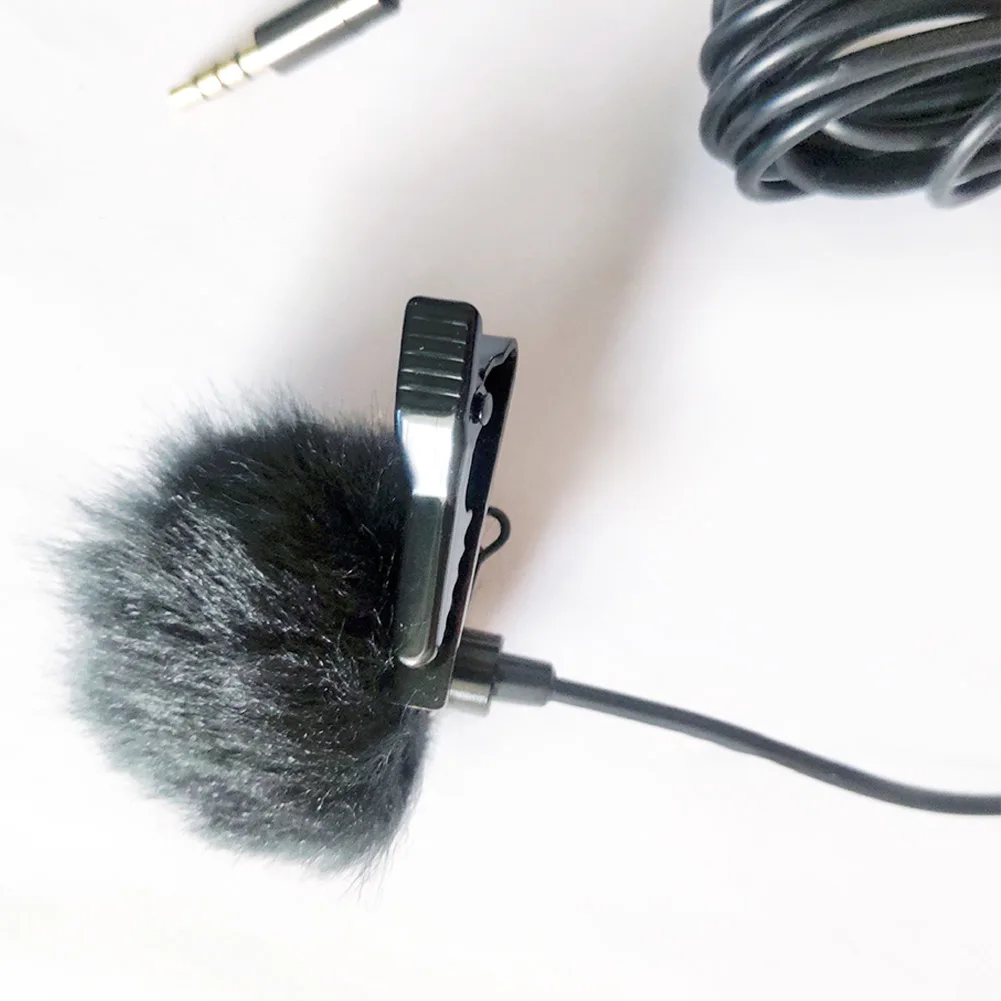 

Outdoor Lavalier Microphone Windscreen Mic Furry Windscreen Muff For 5-10mm Microphones Furry Wind Cover Protecor