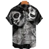 3d Skull Printed Dread Man Men's Shirts Short Sleeve Hawaiian Shirt Men Fashion Designer Shirt For Men 2022 Summer Shirts Man 1