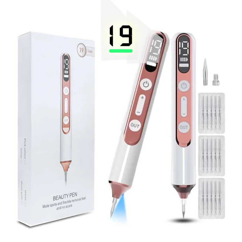 Beauty Instrument Freckle Removal Pen Machine Skin Mole Removal Dark Spot Remover Face Wart Tag Tattoo Remover Pen 19 Gears