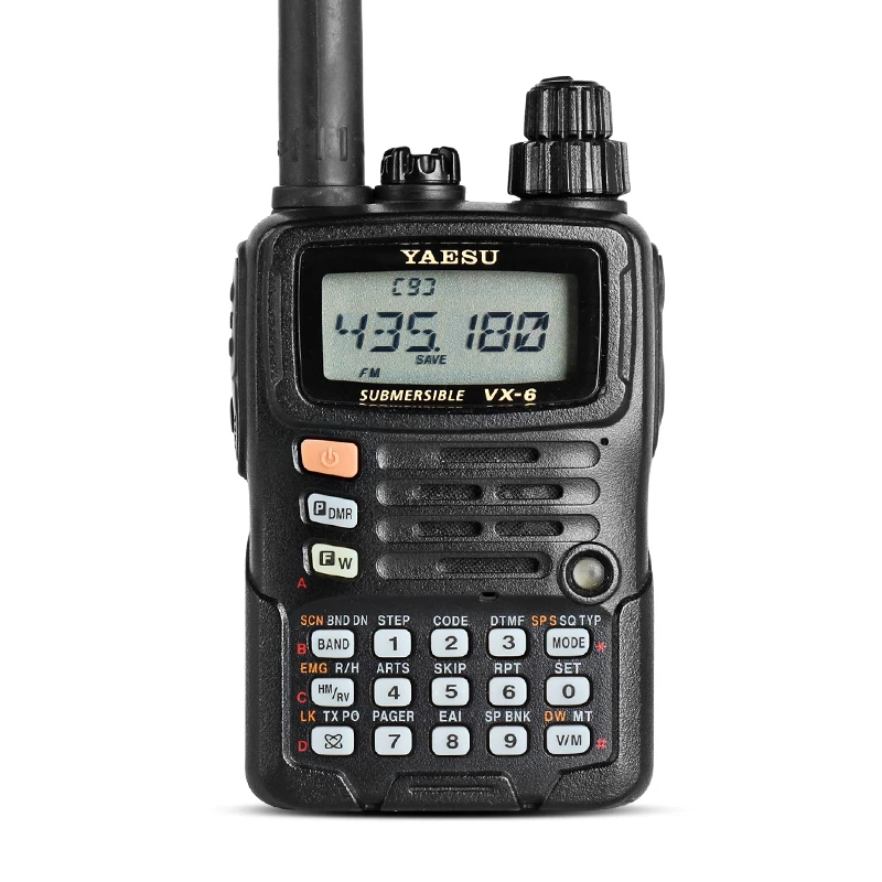 YAESU VX-6R Dual Band Transceiver UHF VHF Radio IPX7 Mobile Walkie Talkie Oiriginal For Driving Outdoors icom ic 2730e mobile radio dual band vhf 137 174mhz uhf 400 470mhz 50w fm transceiver walkie talkie car radio repeater scrambler