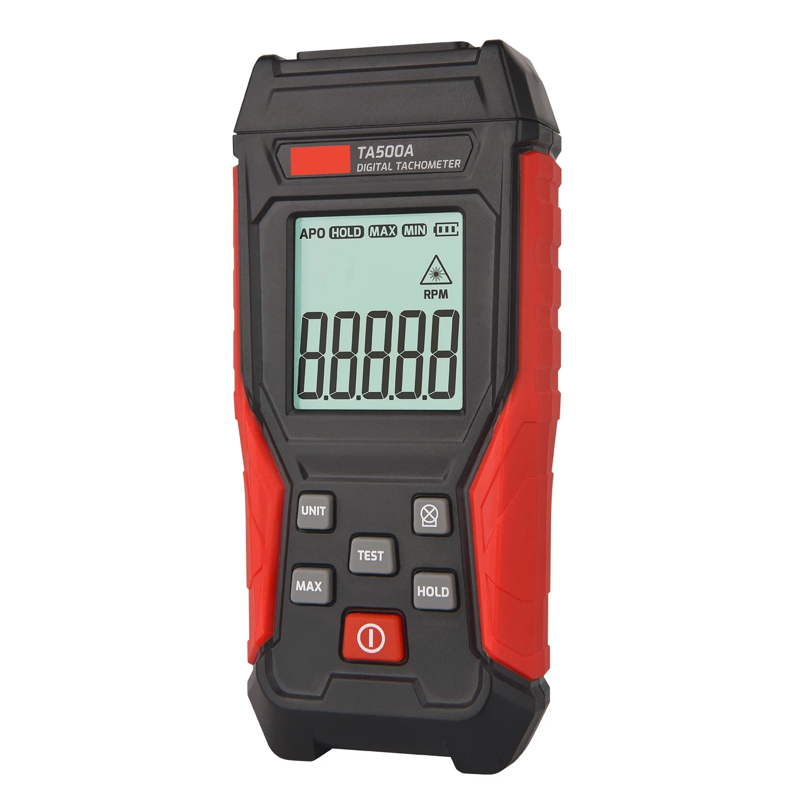 TA500C Digital Laser Tachometer Contact/Non-Contact/Dual Mode RPM Meter Engine S