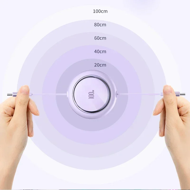 VIKEFON PD 100W Retractable Type C to USB C Fast Charge Data Cable For iPhone 15 Pro Max MacBook Samsung Xiaomi USB To Cable