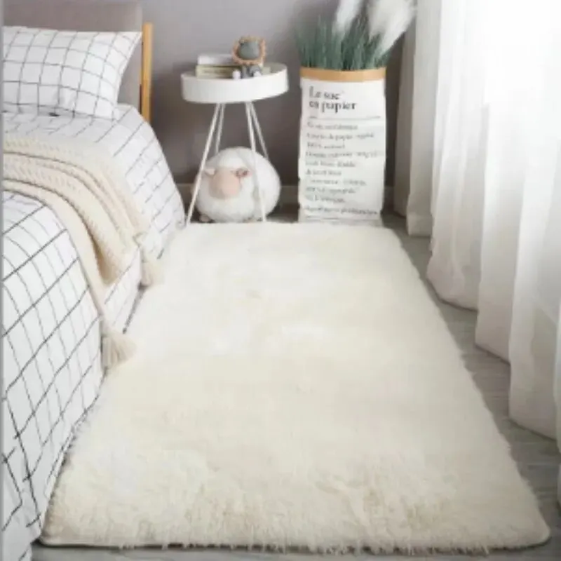 VIKAMA Fluffy Rugs Shaggy Bedroom Area Rugs Non-Slip Machine Washable Soft Modern Plush