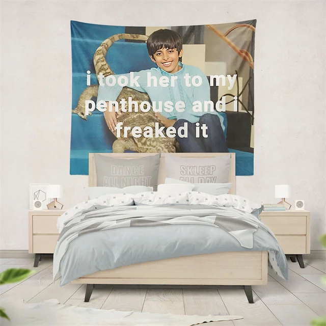 Aertemisi Ravi Elvittem A Penthouse -Ba, És Kiborítottam Gobelin Fali Függő Művészet Hálószobás Nappali Dekoráció Partira - Image 3