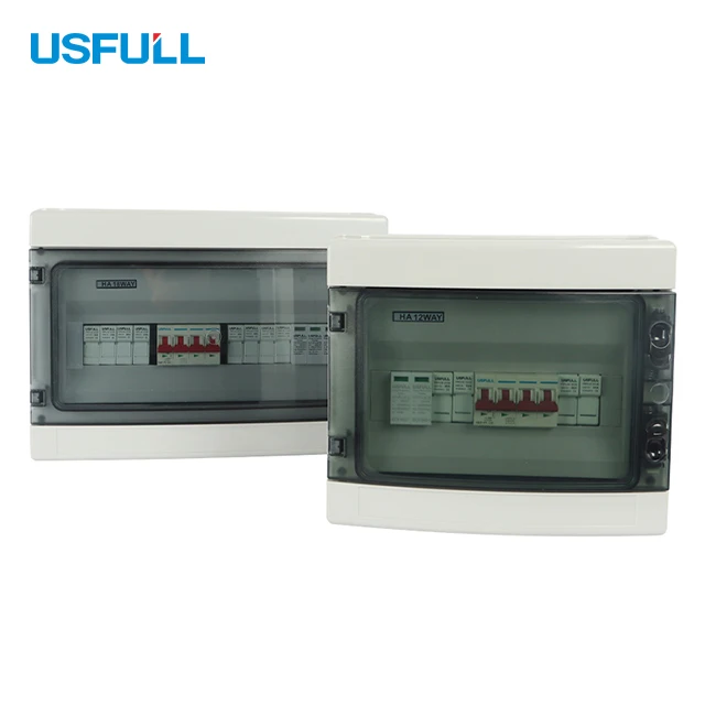 

USFULL IP65 DC Combiner Box top 4 input 1 output China for PV 10 Strings Photovoltaic System