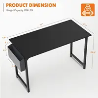 Small Computer Office Desk 32 Inch Kids Student Study Writing Work with Storage Bag 2