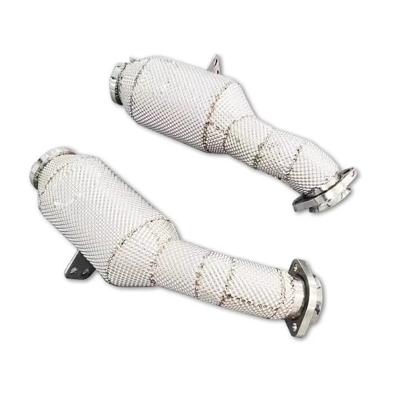 Head Section High flow Pipes branch downpipe Exhaust Pipe with catalyst For Mercedes-Benz GLC43 AMG