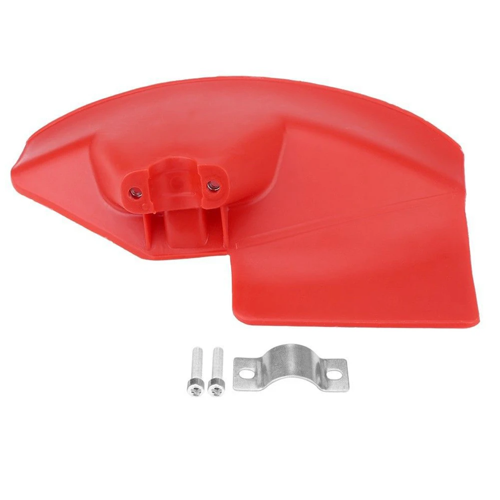 Garden Lawn Mower Guard 280*170mm Plastic Red Universal For 24/26