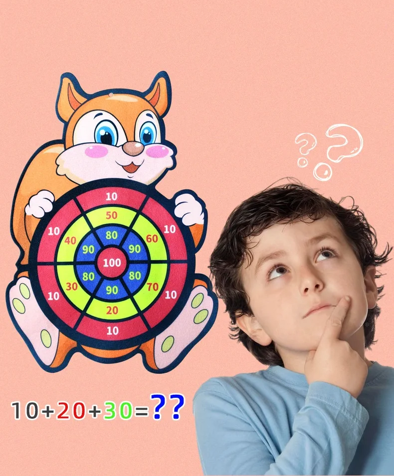 Jeu De Fléchettes Pour Enfants Avec Cible Et Fléchettes Sans Danger