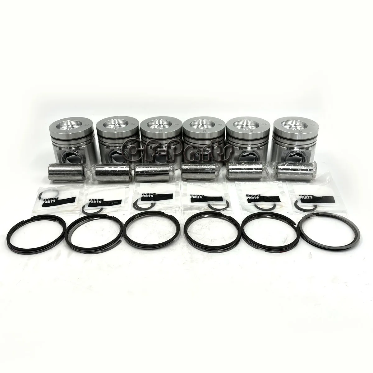 

New 6 Sets STD Piston Kit With Ring 3907163 Fit For Cummins 4BT3.9 6BT5.9 Engine 102MM