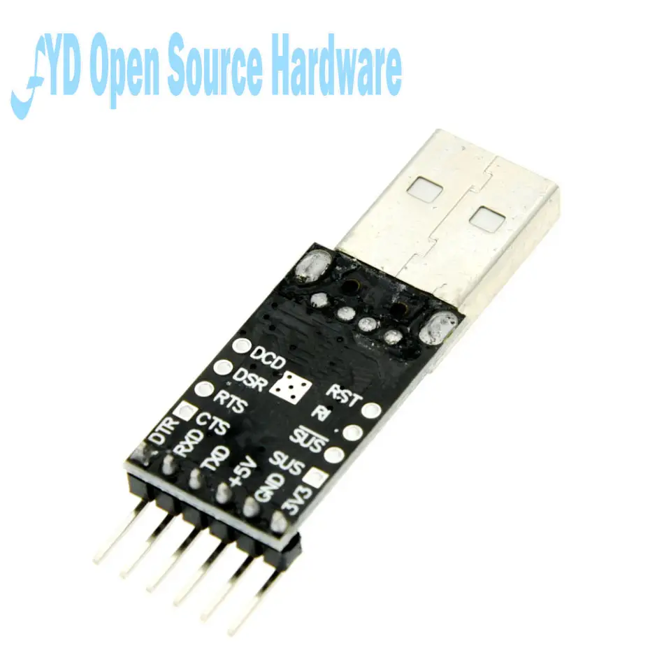 CP2102 USB to TTL UART Module 6-Pin 3.3V 5V Serial Converter for Arduino ESP8266 STM32 MCU Programming image 3