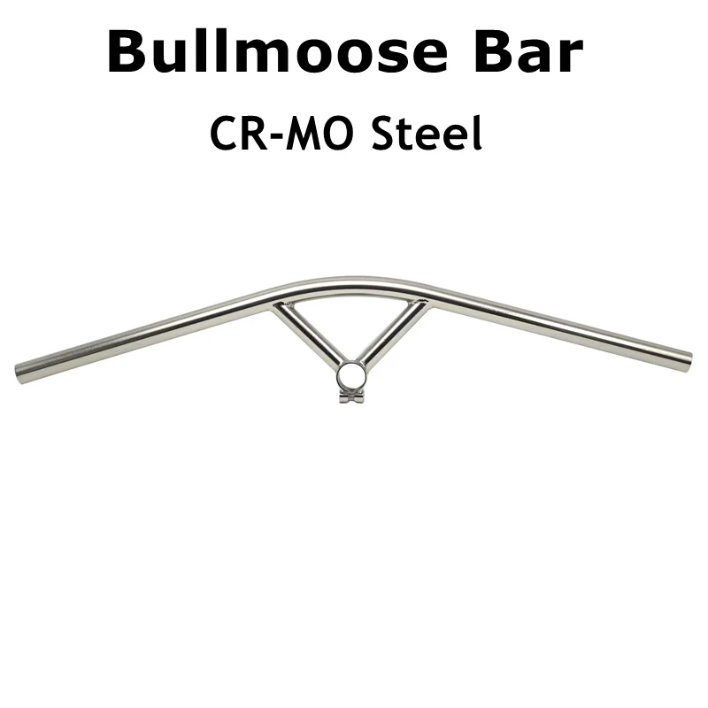 Bullmoose Bar CR-MO Steel Handlebar Bull Moose Handle Bar Gravel Bike Parts  Accessory Travelling Bike Handlebars