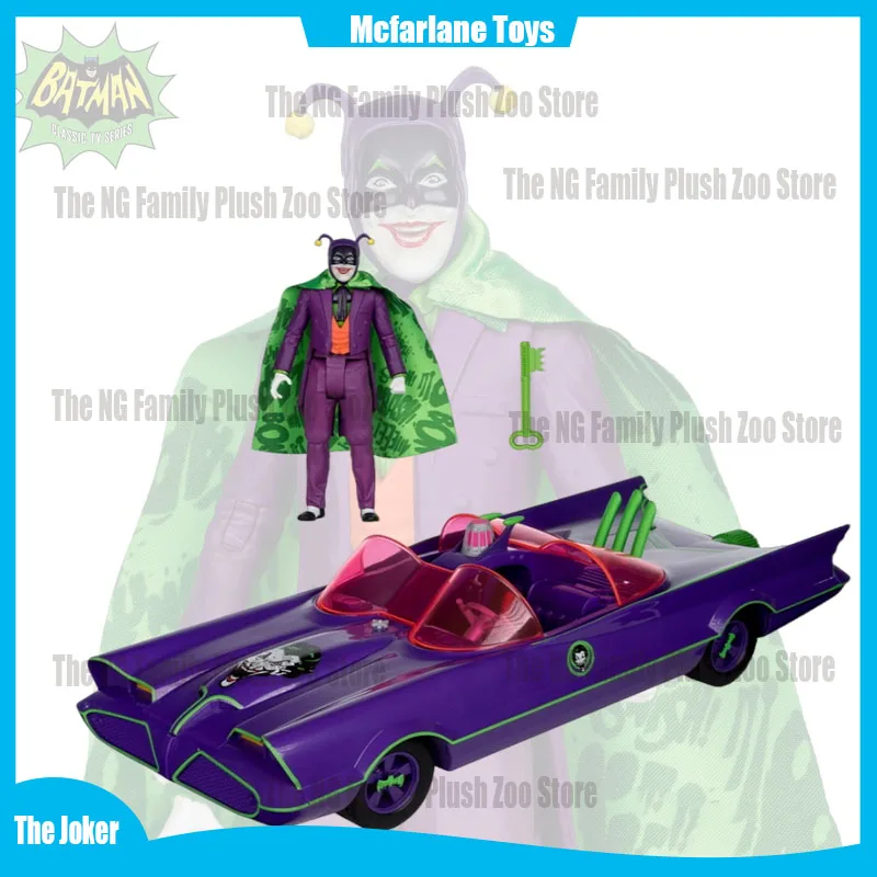 

Mcfarlane Toys Batmobile The Joker Batman 66 Gold Label 2pk Dc Multiversal Universe 6-inch Anime Figure Action Figure Kids Gift