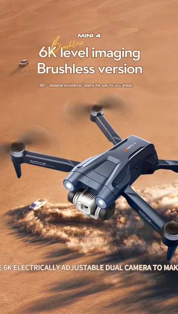 MINI4 Mini VR Drone 4k HD Optical Flow RC Helicopter Brushless