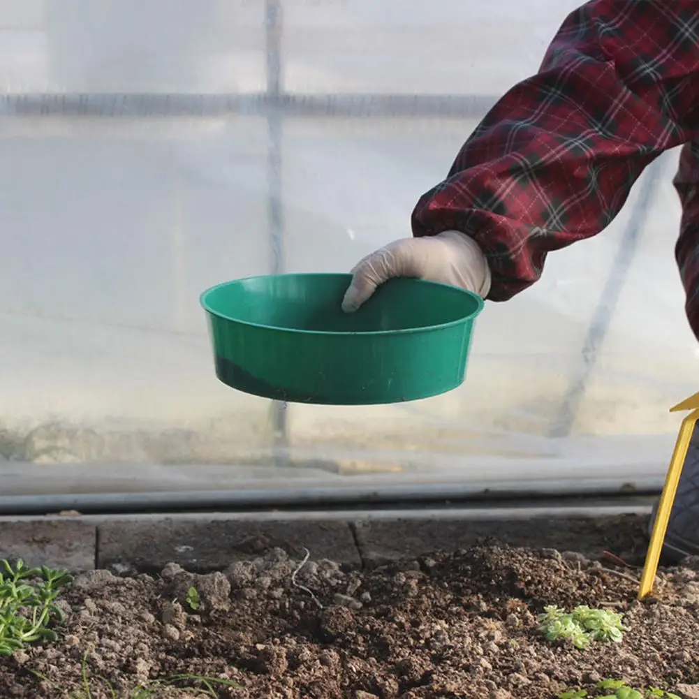 Garden Soil Filter Home Garden Tool Plastic Sieve Mining Sand Sifter Fine Mesh Soil Sieve for Plant Stone Sifting garden soil filter
