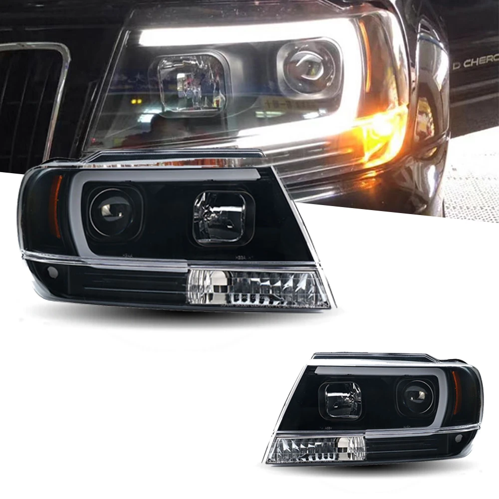 Headlight For Jeep Grand Cherokee Led Headlights 19992004 Head Lamp