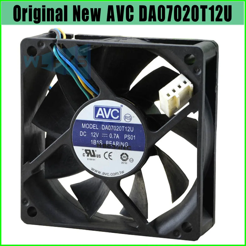 

Server Cooling Fan For AVC DA07020T12U 70 CM 70 MM Case For Processor 7020 DC 12V PWM TEMPRETURE Cooler