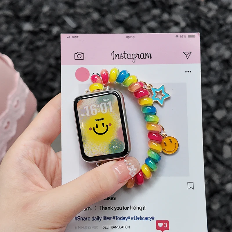 Elastic Stretchable Scrunchie Bracelet Strap