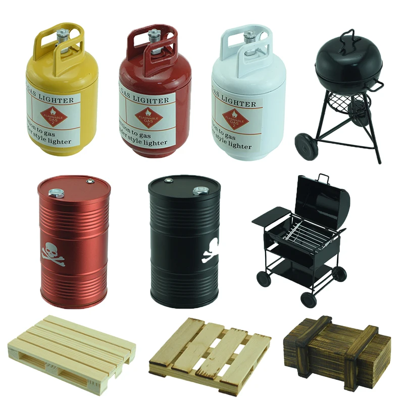 Simulation Decorative Oil Barrel BBQ Grill