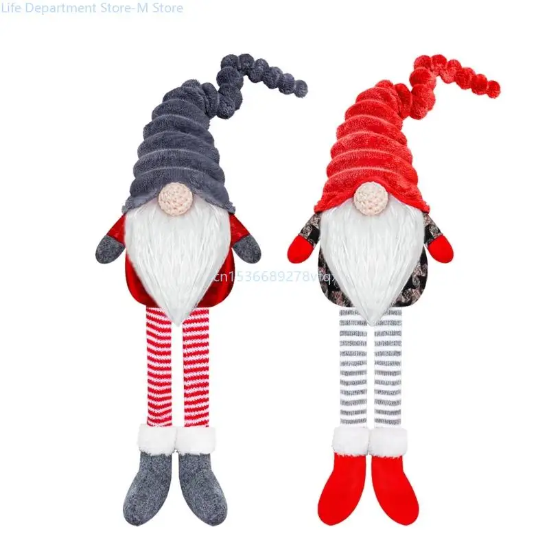

Christmas Long Leg Gnome Dwarfs Ornament Tiered Tray Decor