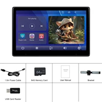 Écran d'appui-tête Podofo 9''/10.1'' 64G, lecteur vidéo pour appui-tête de voiture, Carplay, Android Auto, Bluetooth, commande vocale, lecteur d'écran intelligent 6