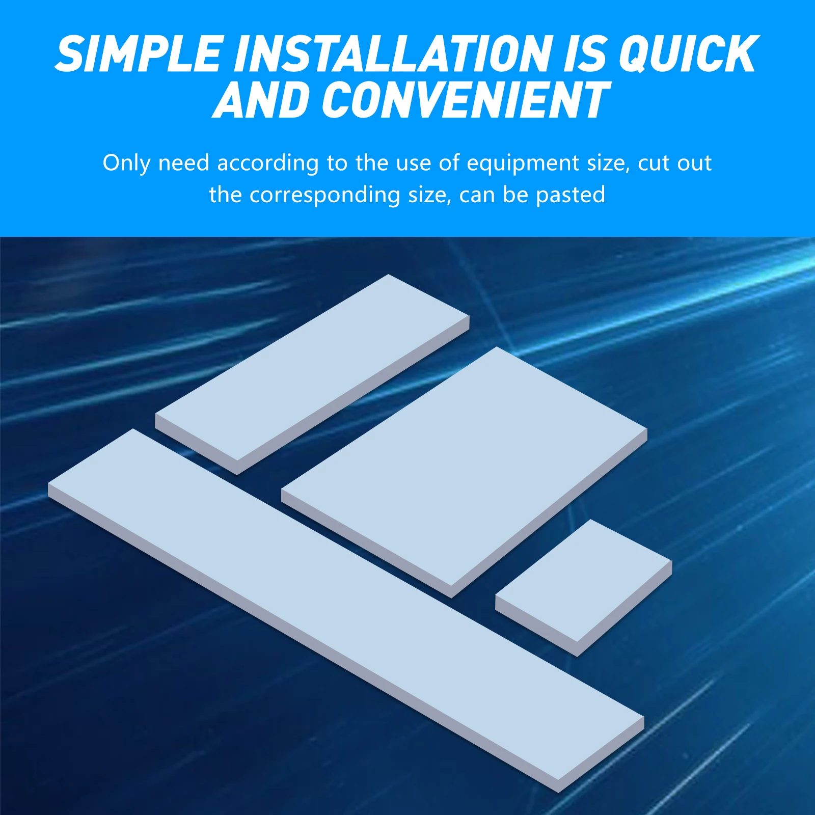 OEM 21W Thermal Pad Silicone Plaster Thermal Pad CPU GPU Water Cooling Mat 85x45