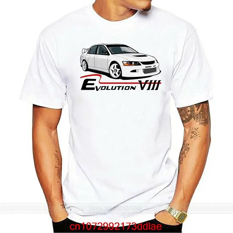 T-Shirt Lancer Alliart Evolution Viii Jdm White Box Katun Hot Season Men Mark Scatola Da Uomo Evo 8 Wrc Rally Fashion T-Shirt Uomo