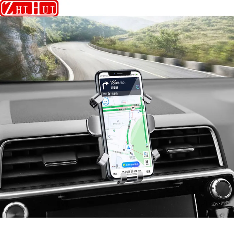 Car Styling Mobile Phone Holder For Toyota RAV4 2013- Air Vent Mount Gravity Bracket Stand Accessories