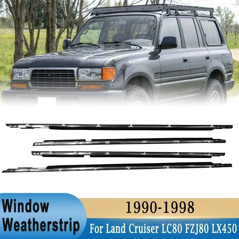 

Window Weatherstrips Side Door Outer Moulding Trim Sealing Belt For Toyota Land Cruiser LC80 FZJ80 LX450 75710-60021 1990-1998