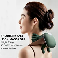 Neck Shoulder Shiatsu Massager 3-Level Modes Electric Heated Massagers Body Back Waist Leg Arm Cervical Muscle Kneading Massager 2