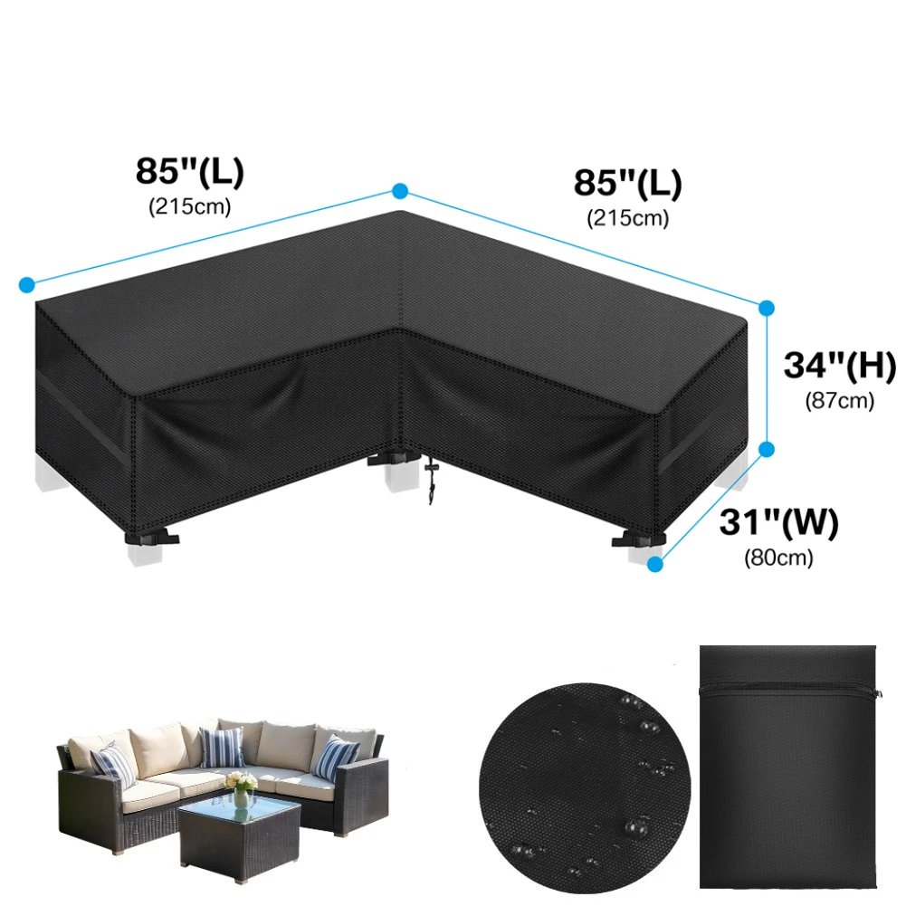 Durable Waterproof Outdoor Furniture Cover - Heavy Duty 210D Oxford Cloth