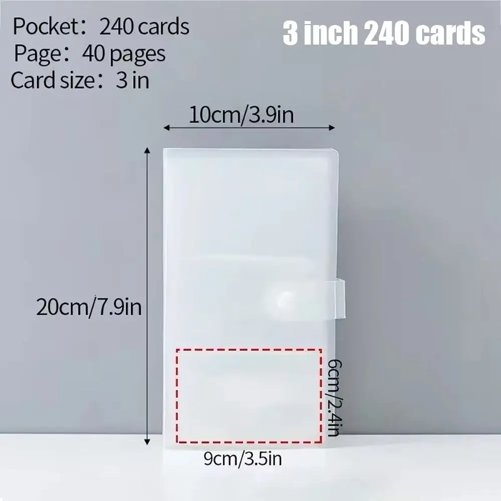 Multi-Size Transparent Photo Card Holder Album - Stylish Photocard Organizer with 80/160 Slots