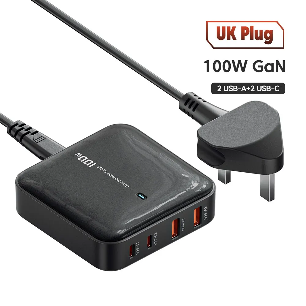 UK Plug Black