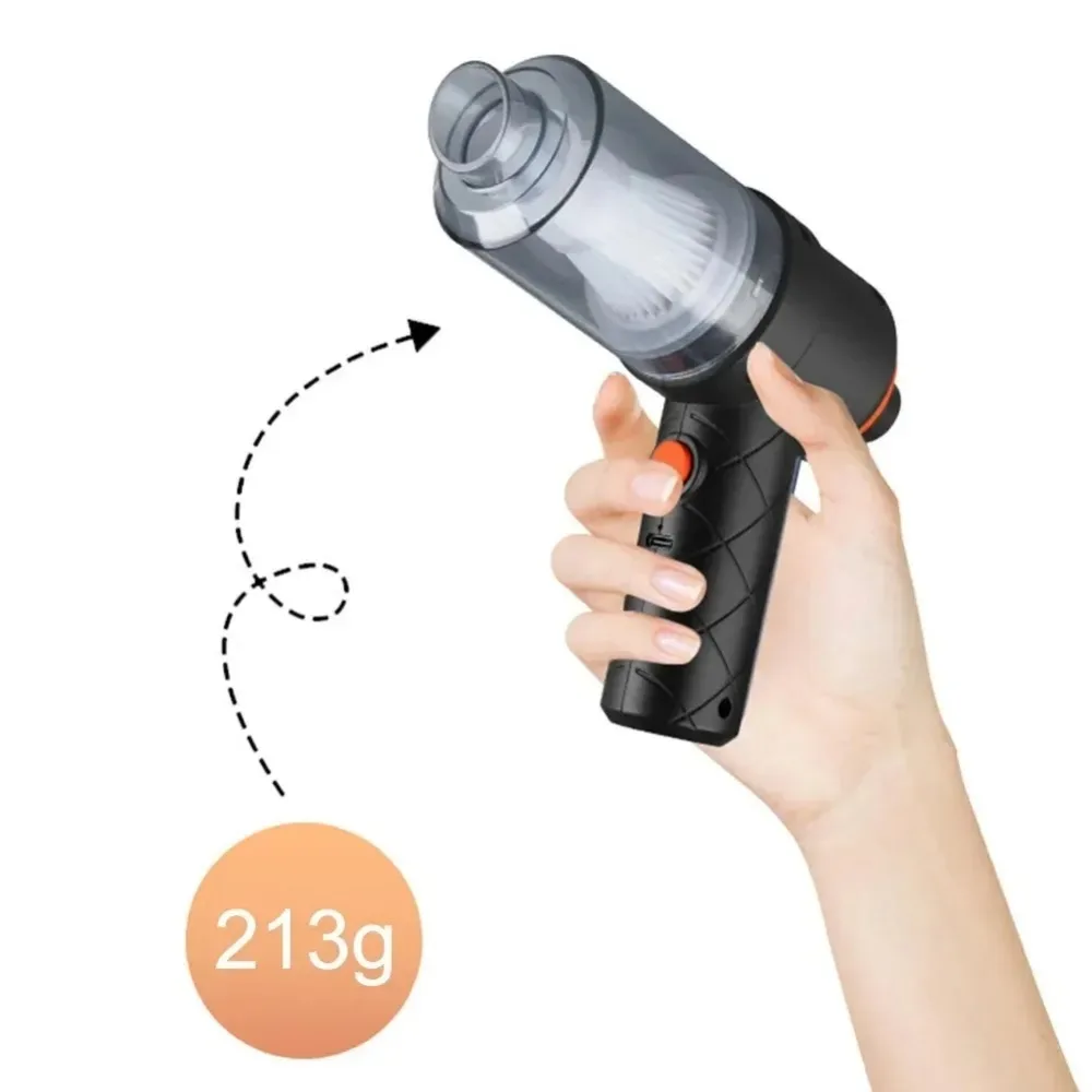 Portable wireless cleaner features and internal battery components.