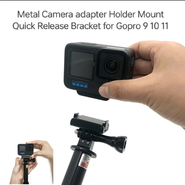 For Gopro 12 10 11 Accessories metal mount Fold Suction Magnet Fixed  replace Alloy Buckle 1/4 socket For Go Pro Hero accesorios - AliExpress