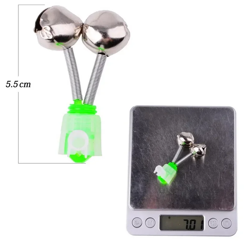 5Pcs Fishing Bell Bite Alarms Fishing Rod Clamp Tip Clip Bells Ring Carp Accessories Tackle Fish Alarm fishing accessories fishing bite alarm fishing tackle