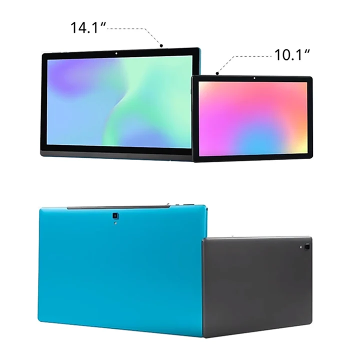 대형 스크린 14.1 인치 태블릿 PC, 안드로이드 12 태블릿, 12 + 256GB 전화 통화, 블루투스 5G 와이파이 패드, 교육 악보 주방용