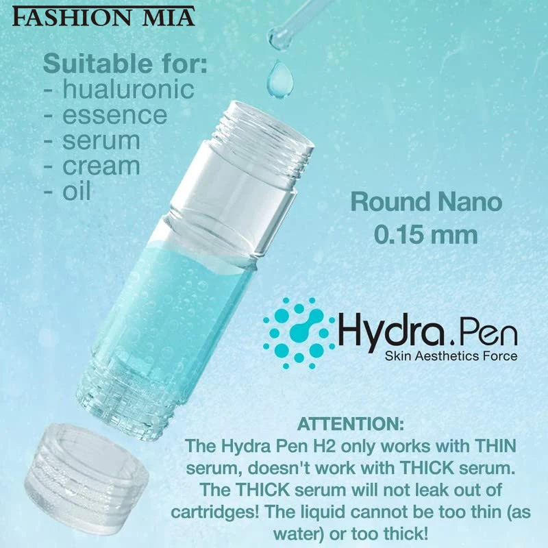 Hydra Pen H2 Cartridges 10Pcs 12Pins Nano-HR Nano-HS Cartridge Hyaluronic Massager Original Hydrapen Tips