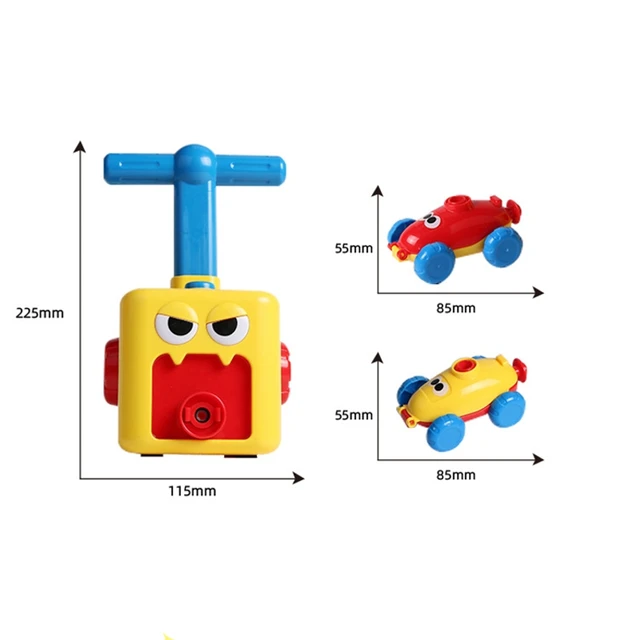 Balloon Powered Cars Balloon Racers Aerodynamic Cars Stem Toys Party Supplies 4