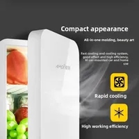 Mini réfrigérateur portable 8L, mini glacière à porte unique pour la maison, affichage numérique de la température, congélateur de voiture, réfrigérateur pour aliments et produits de beauté 5