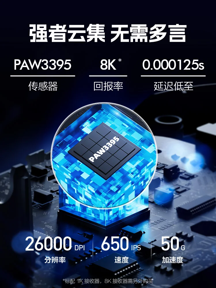 Inphic IN6 무선 마우스 블루투스 3 가지 모드 경량 마우스, RGB 인간 공학 PAW3395, 긴 내구성 맞춤형 게이밍 마우스