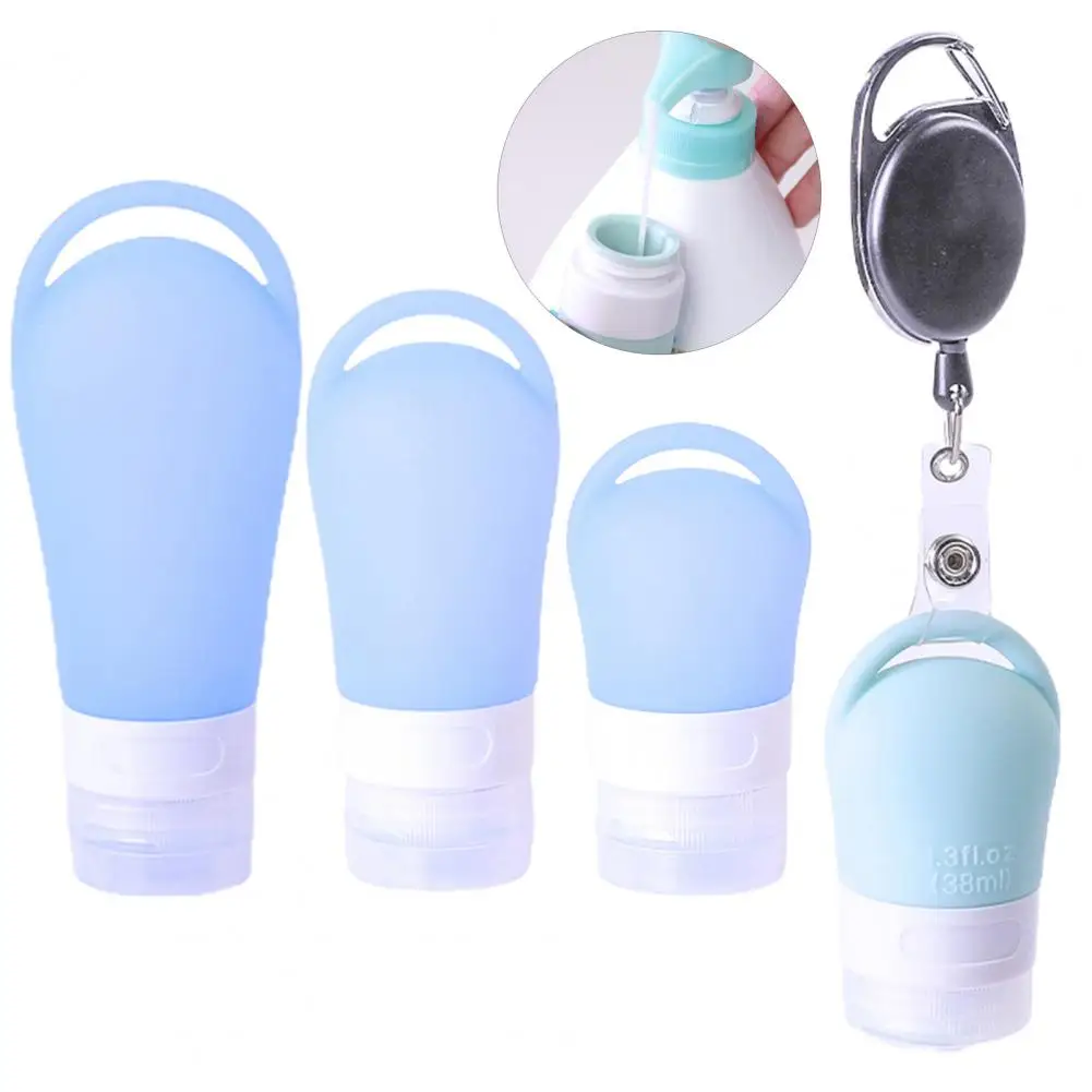 Dispenser Bottle Hanging Hole Refillable Bottle Empty Soft Silicone Travel Travel Container Girls 38/60/90ML